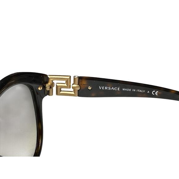 Versace VE4283 Havana Brown Gradient Lens Crystal Logo Sunglasses - Picture 6 of 6